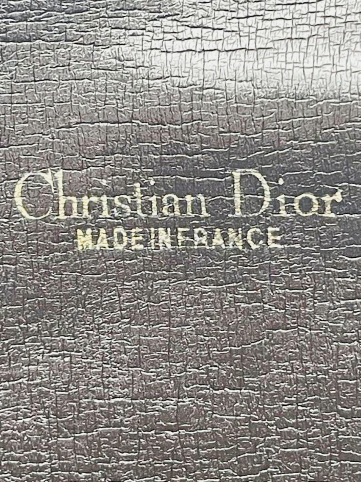 Christian Dior 1970s Oblique Canvas Clutch