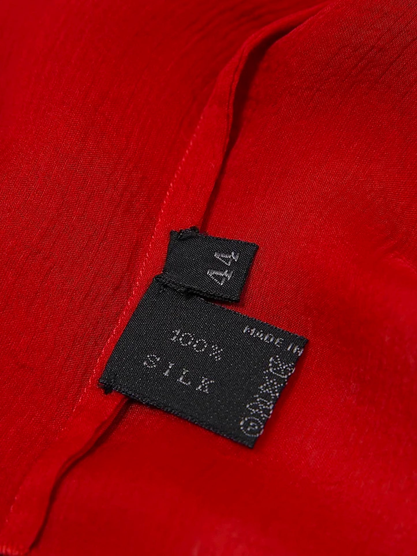 Prada SS 1997 Runway Red Silk Cardigan