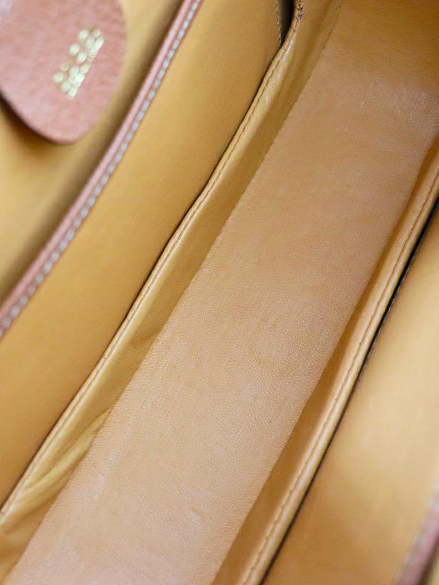 Gucci 1990s Orange Leather Bamboo 1947 Two-Way Bag