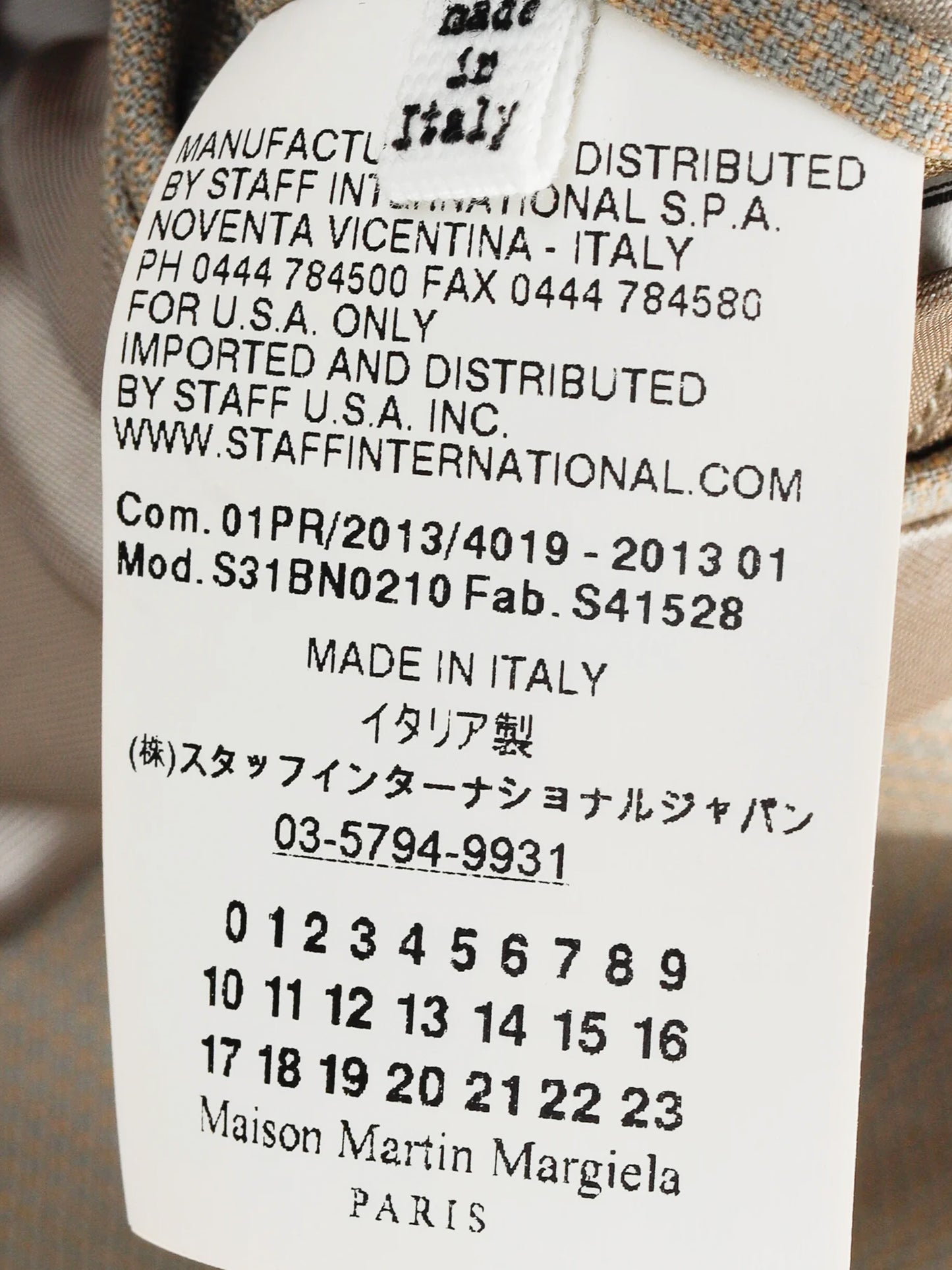 Maison Martin Margiela 2013 Resort Gold Sequin Blazer