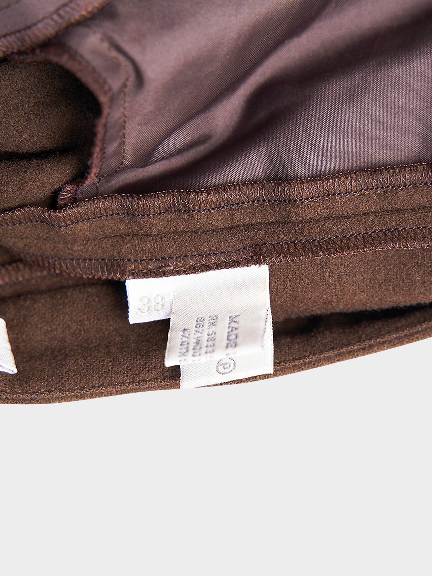 Miu Miu FW 1999 Brown Wool Top and Pants Set