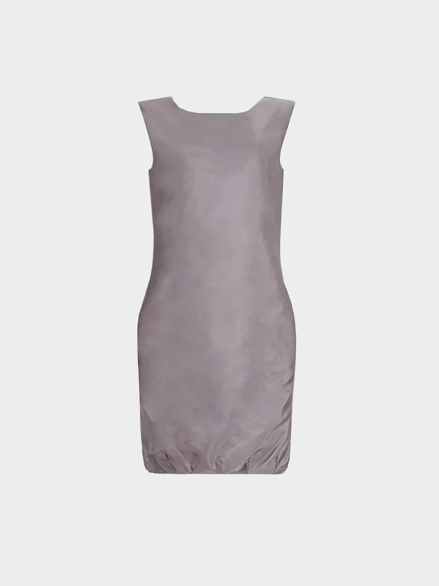 Prada FW 1998 Runway Grey Silk Shift Dress