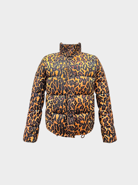Miu Miu AW 2019 Leopard Print Padded Nylon Jacket