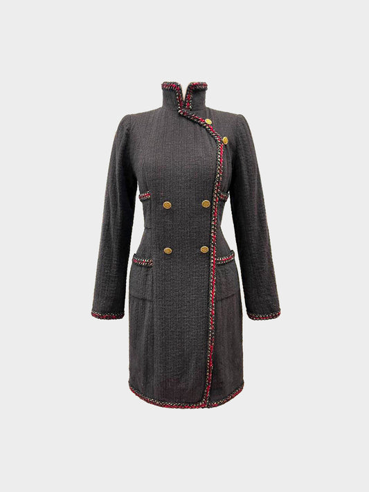 Chanel 2010 Shanghai Grey Tweed Coat Dress