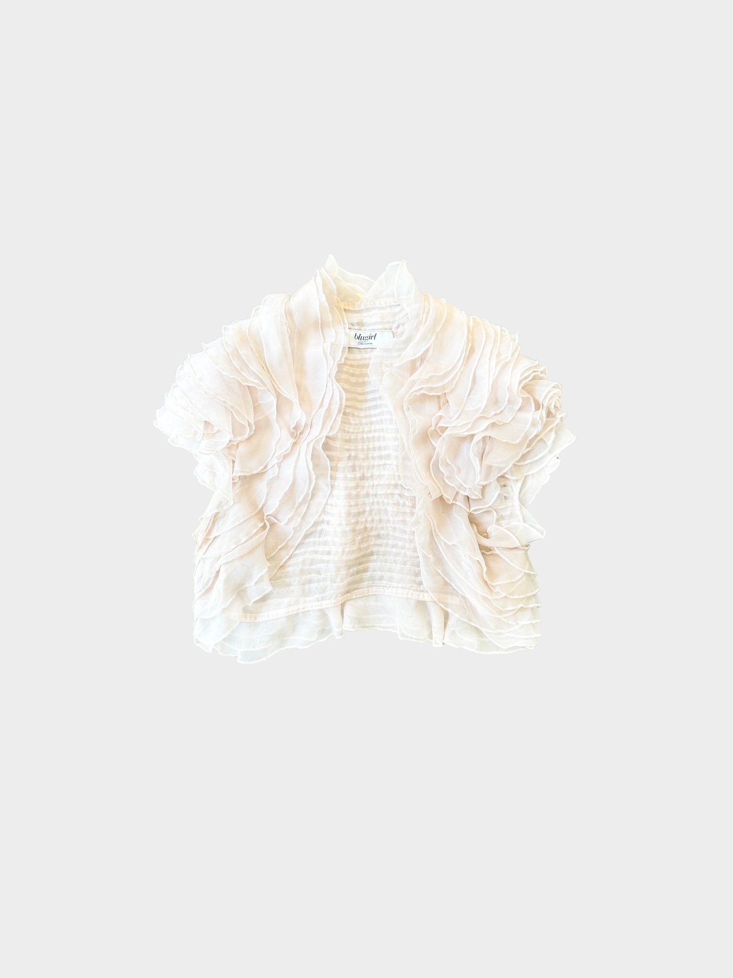 Blumarine Blugirl 2010s Beige Ruffled Bolero