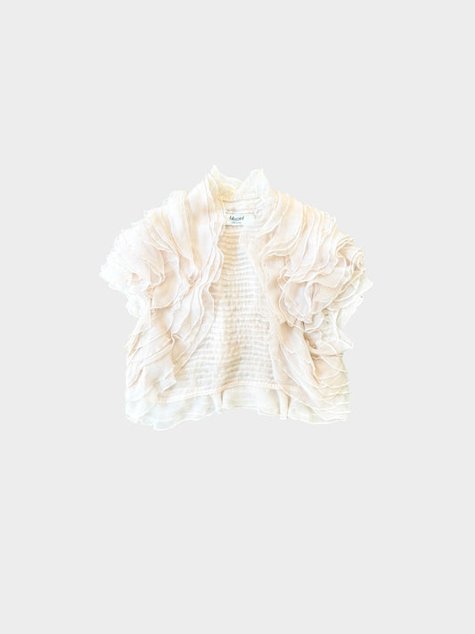 Blumarine Blugirl 2010s Beige Ruffled Bolero
