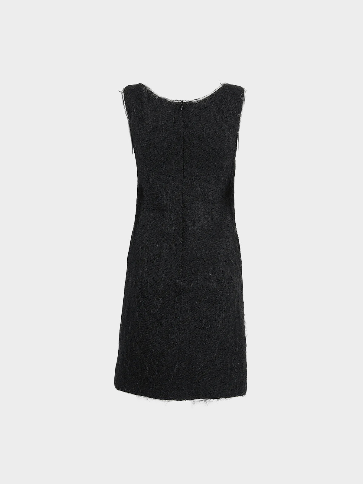 Prada FW 1998 Black Wool-Mohair Shift Dress