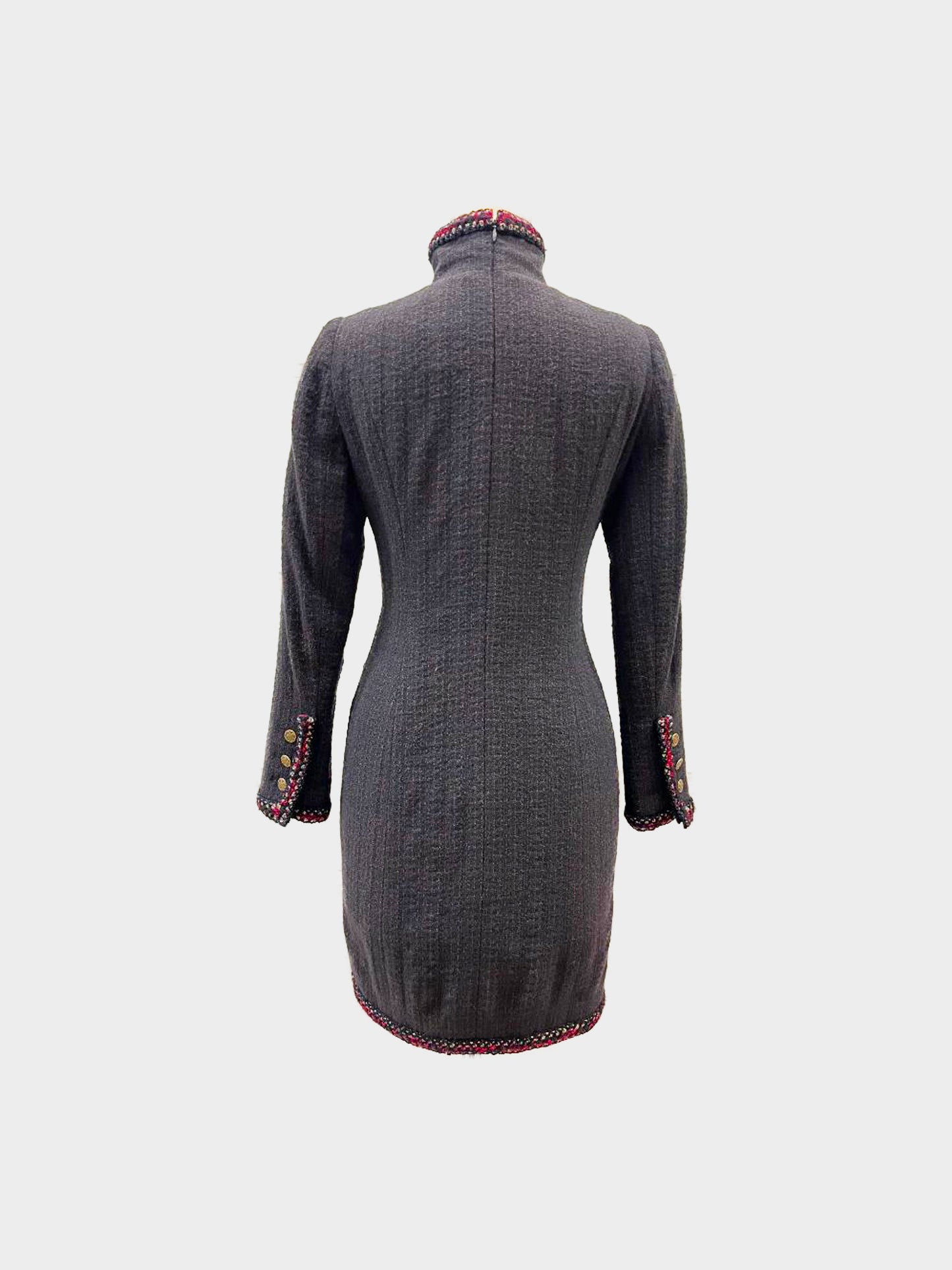 Chanel 2010 Shanghai Grey Tweed Coat Dress