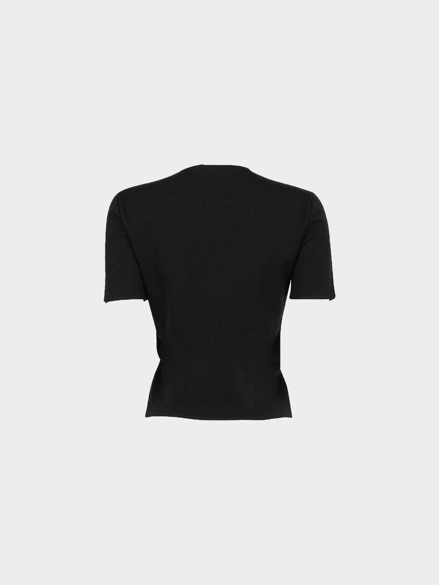 Prada FW 2000 Dark Brown Wool Blend Top