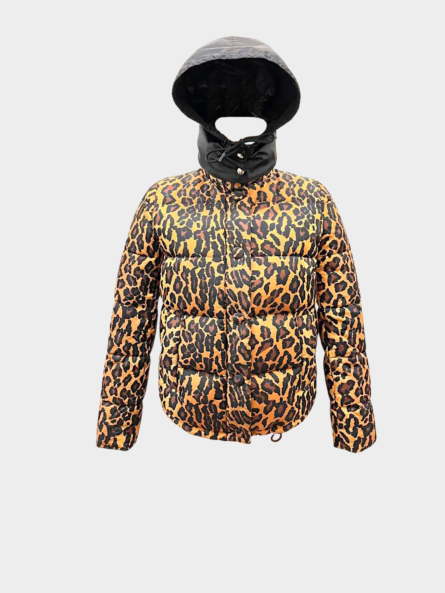 Miu Miu AW 2019 Leopard Print Padded Nylon Jacket