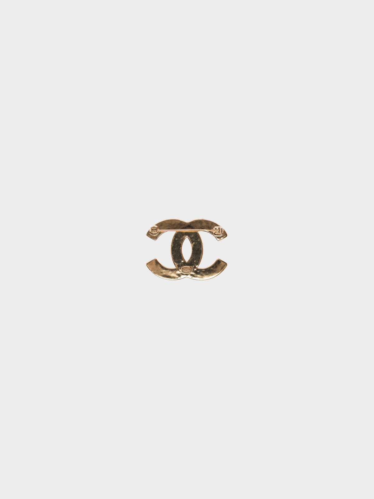 Chanel 2010s CC Pink Clover Print Brooch