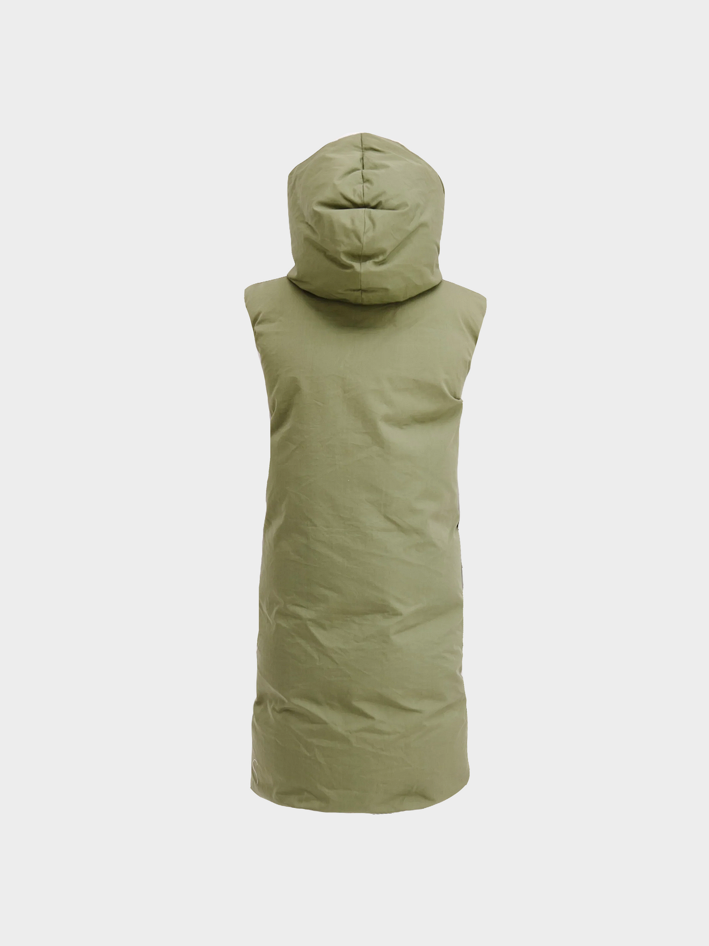 Celine by Phoebe Philo Pre-Fall 2018 Green Puffer Hooded Gilet Top