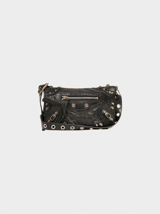 Balenciaga 2020s Black Le Cagole Shoulder Bag