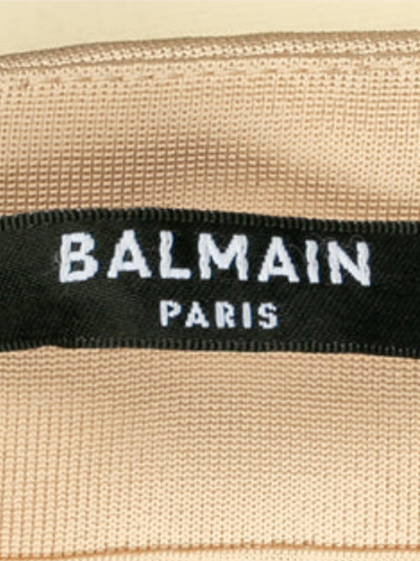Balmain 2010s Nude Backless Peal Halter Top