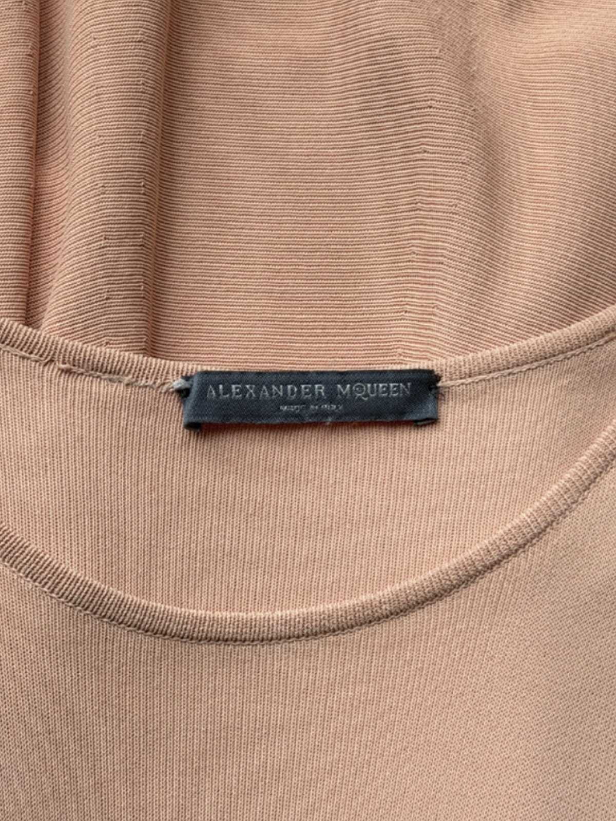 Alexander McQueen SS 2003 Powder Pink Knit Dress
