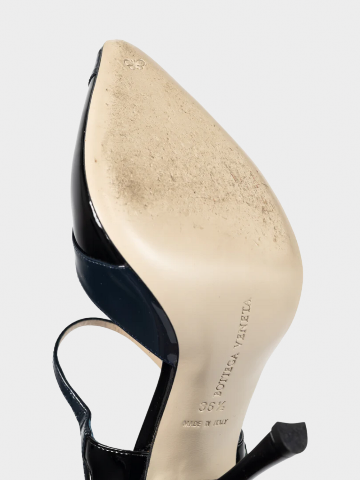 Bottega Veneta AW 2012 Runway Vernice Black & Blue Patent-Leather Mary-Jane Heels