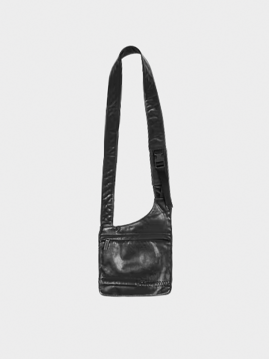 Miu Miu FW 1999 Black Leather Crossbody Bag