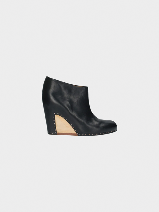 Maison Martin Margiela 2000s Black Wedge Shoes