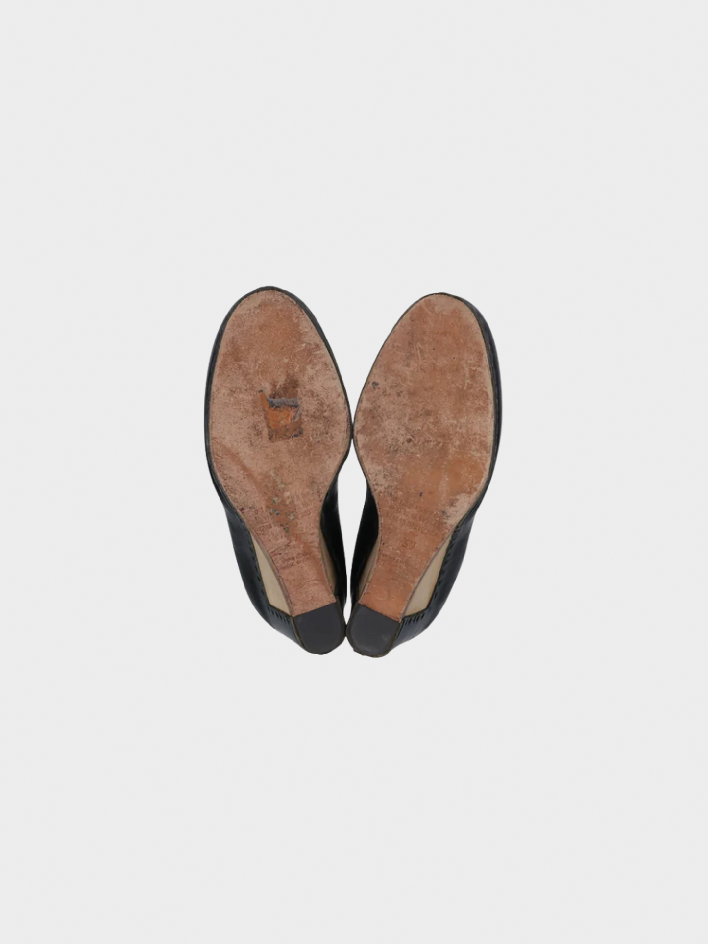 Maison Martin Margiela 2000s Black Wedge Shoes