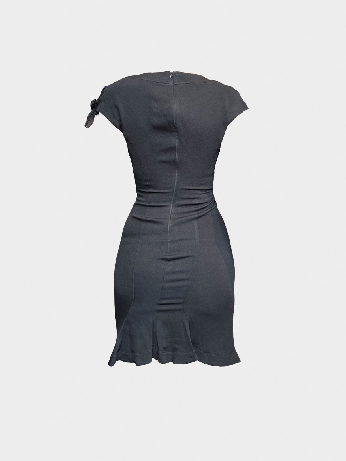 Thierry Mugler 1990s Black Lace Bodycon Dress