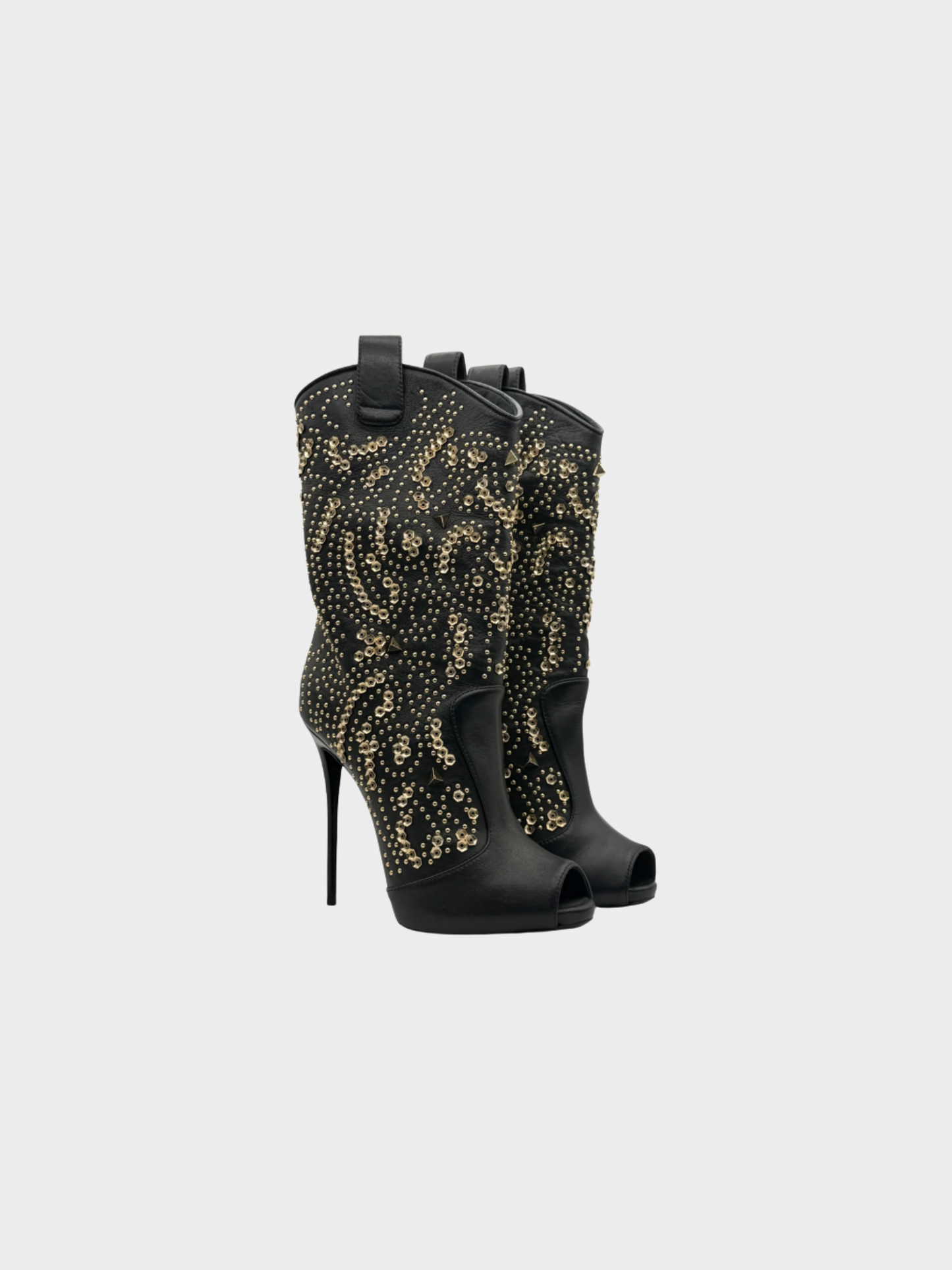 Giuseppe Zanotti 2020s Black Studded Boots