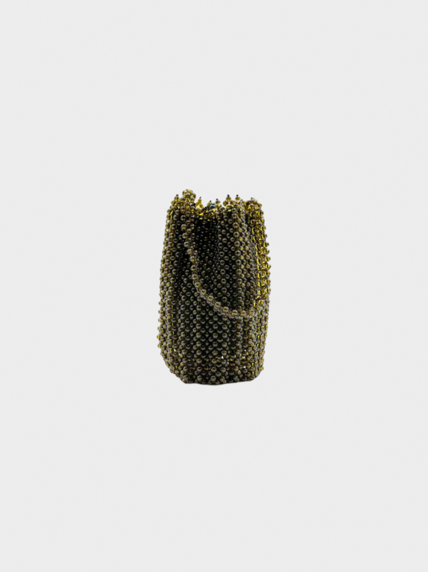 Bottega Veneta 1980s Green Beaded Mini Bag