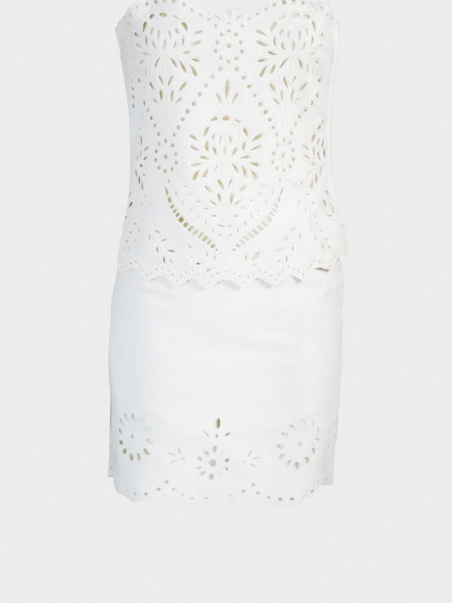 Valentino 2000s White Bridal Three Piece Set