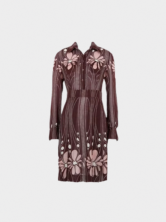 Miu Miu FW 2001 Art Nouveau Pattern Dress