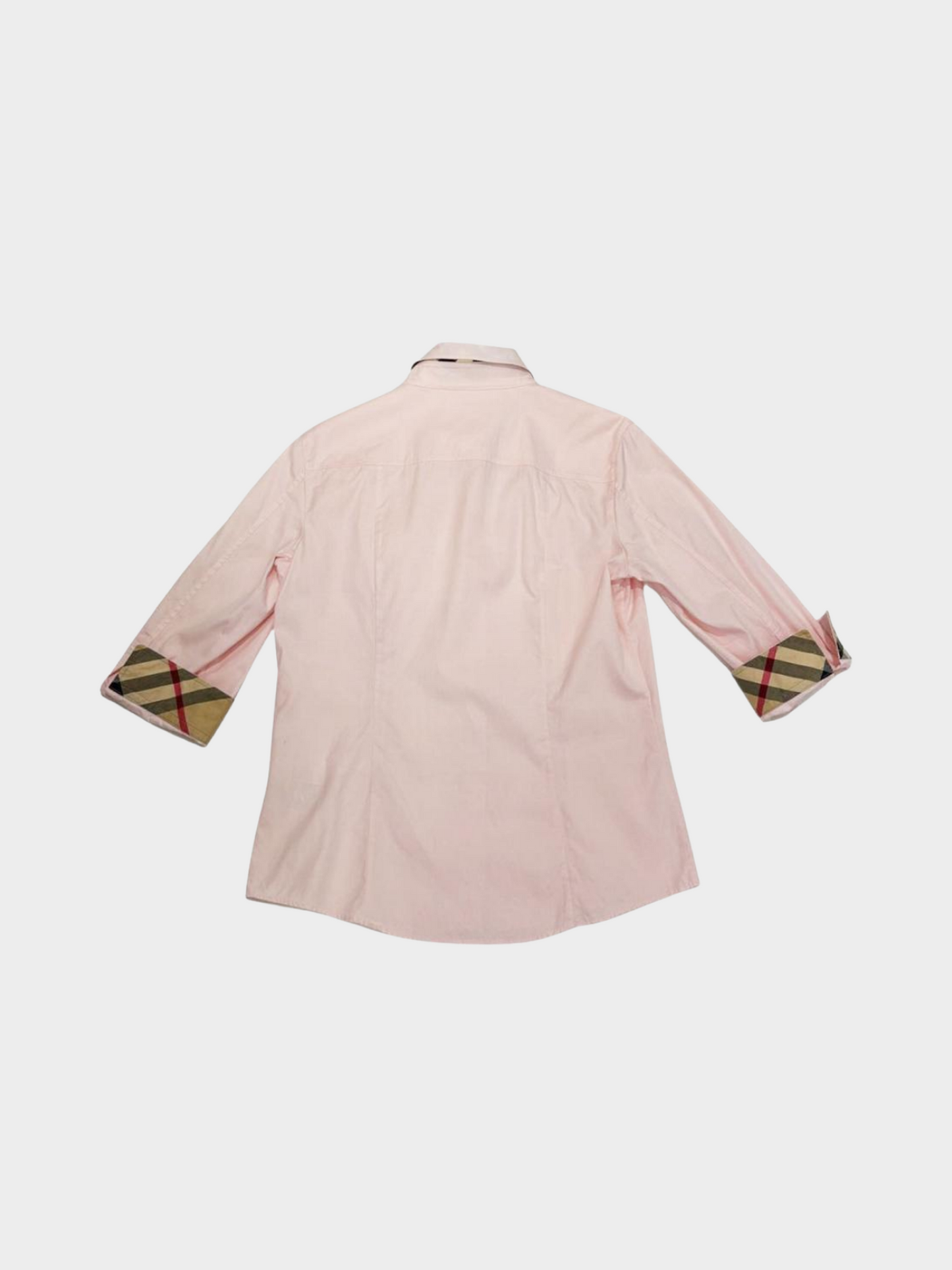 Burberry 2000s Pink Button Down Shirt