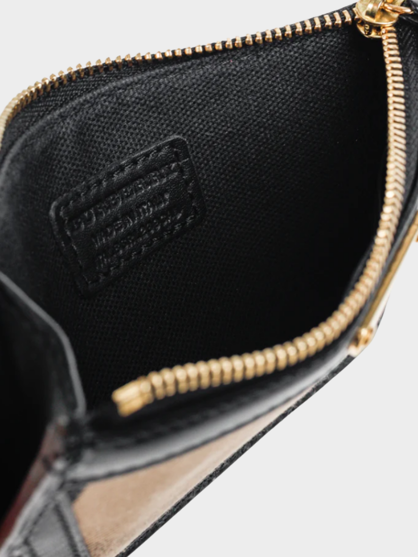 Burberry 2010s Beige Nova Check Canvas Black-Leather-Trim Wallet