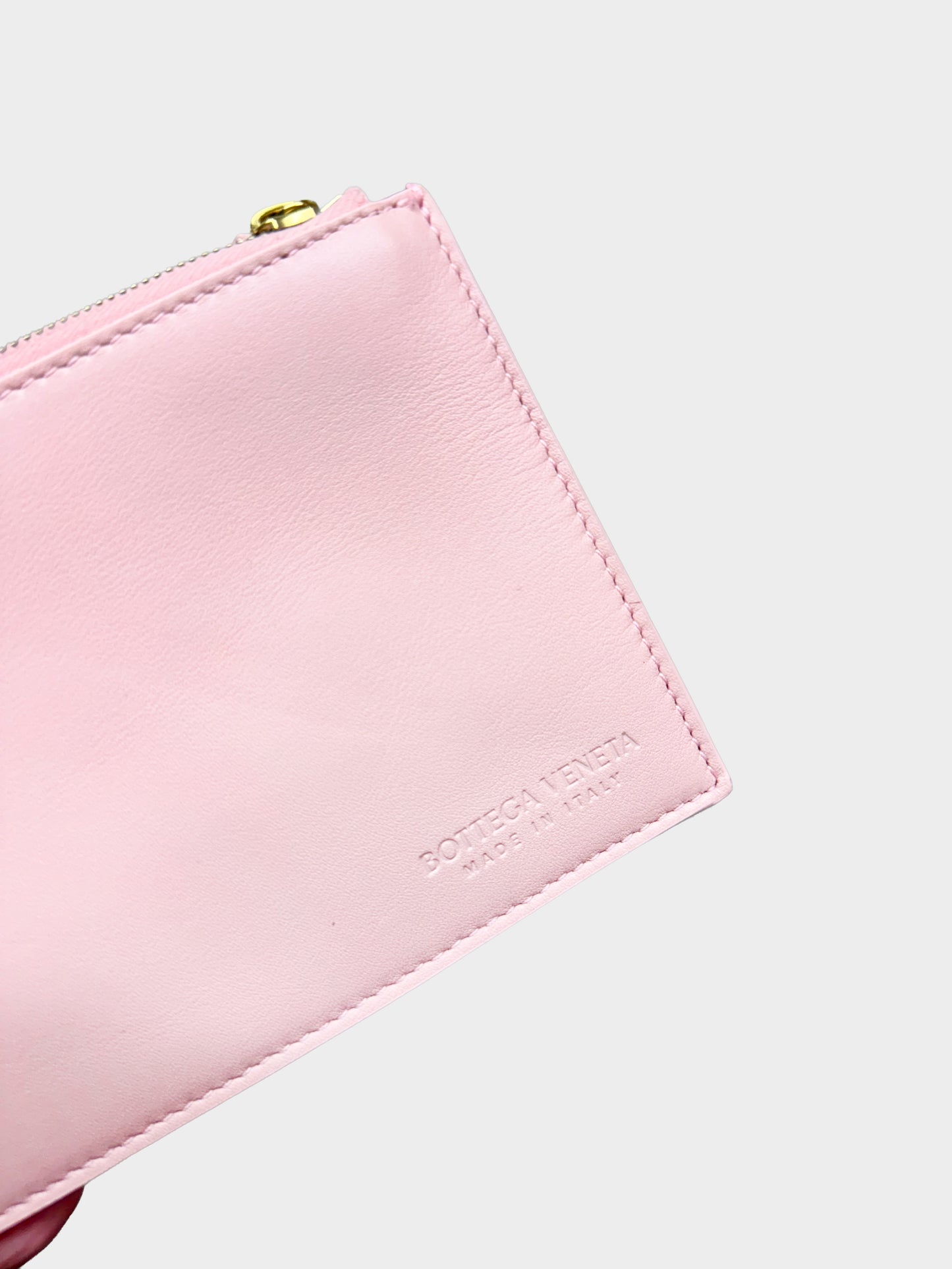 Bottega Veneta 2000s Pink Intrecciato Leather Pinacoteca Tote Bag