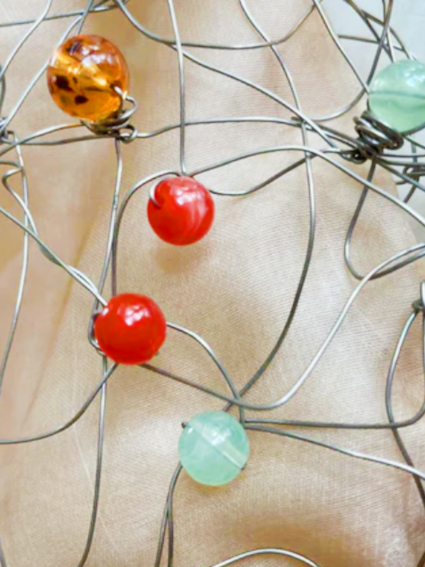 Bottega Veneta 1980s Sculptural Beaded Organza Bag