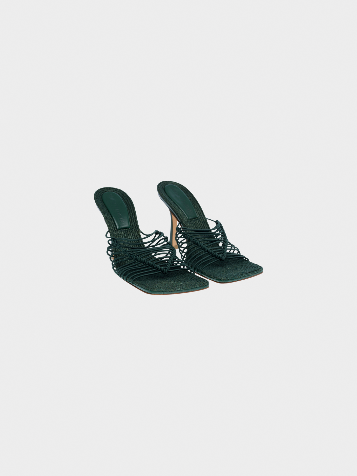 Bottega Veneta 2020s Emerald Green Strappy Sandals