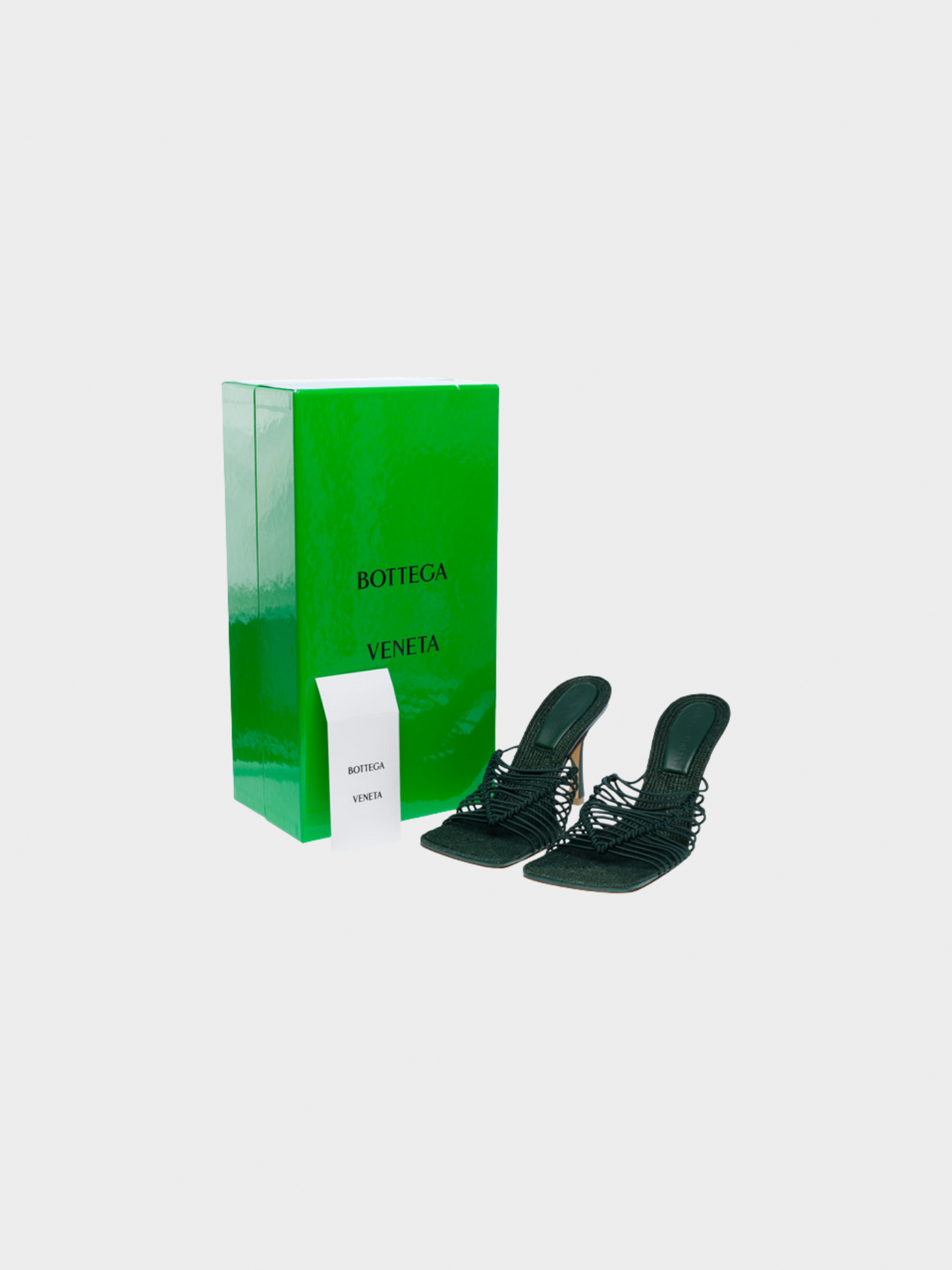 Bottega Veneta 2020s Emerald Green Strappy Sandals