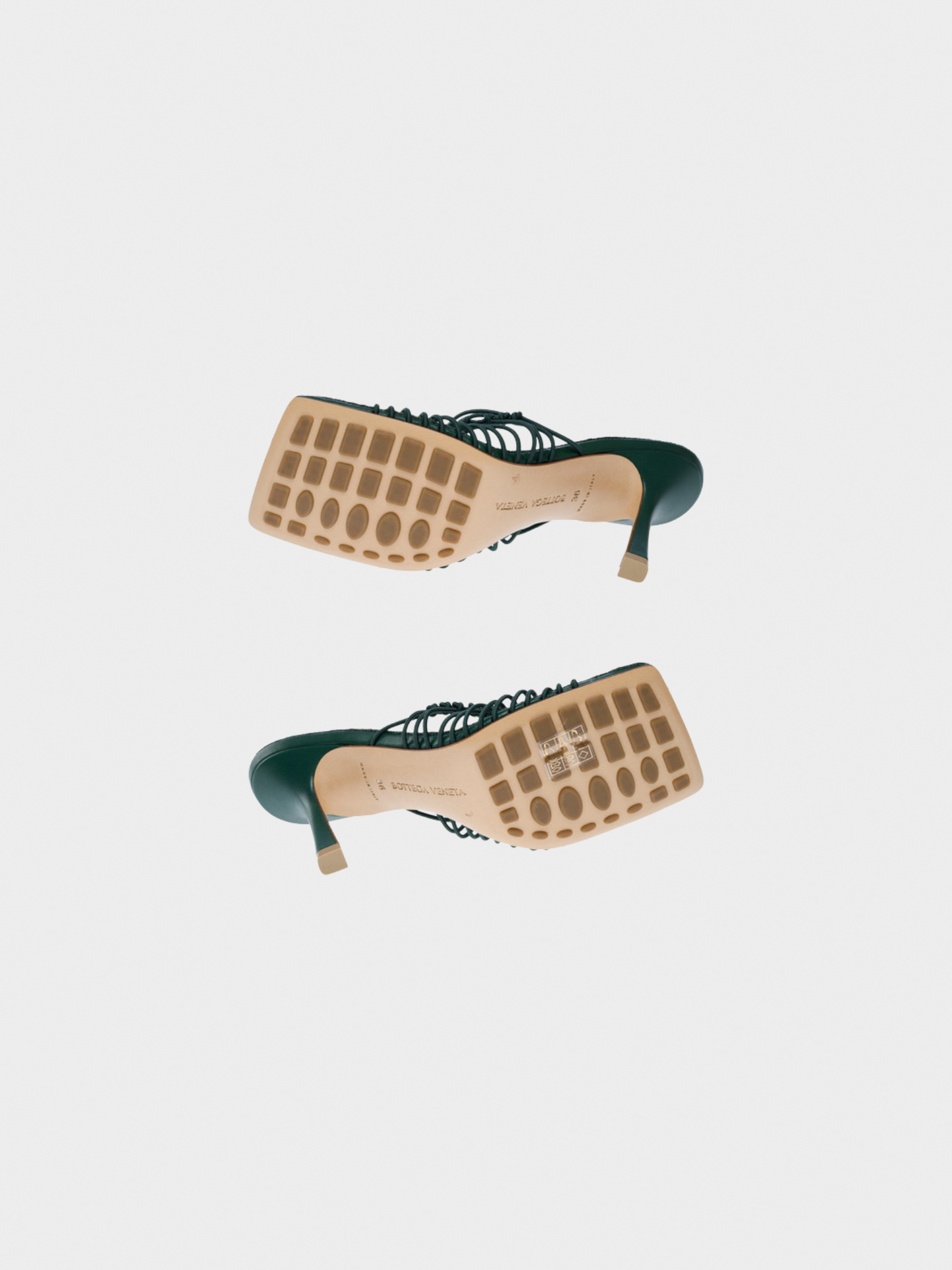Bottega Veneta 2020s Emerald Green Strappy Sandals