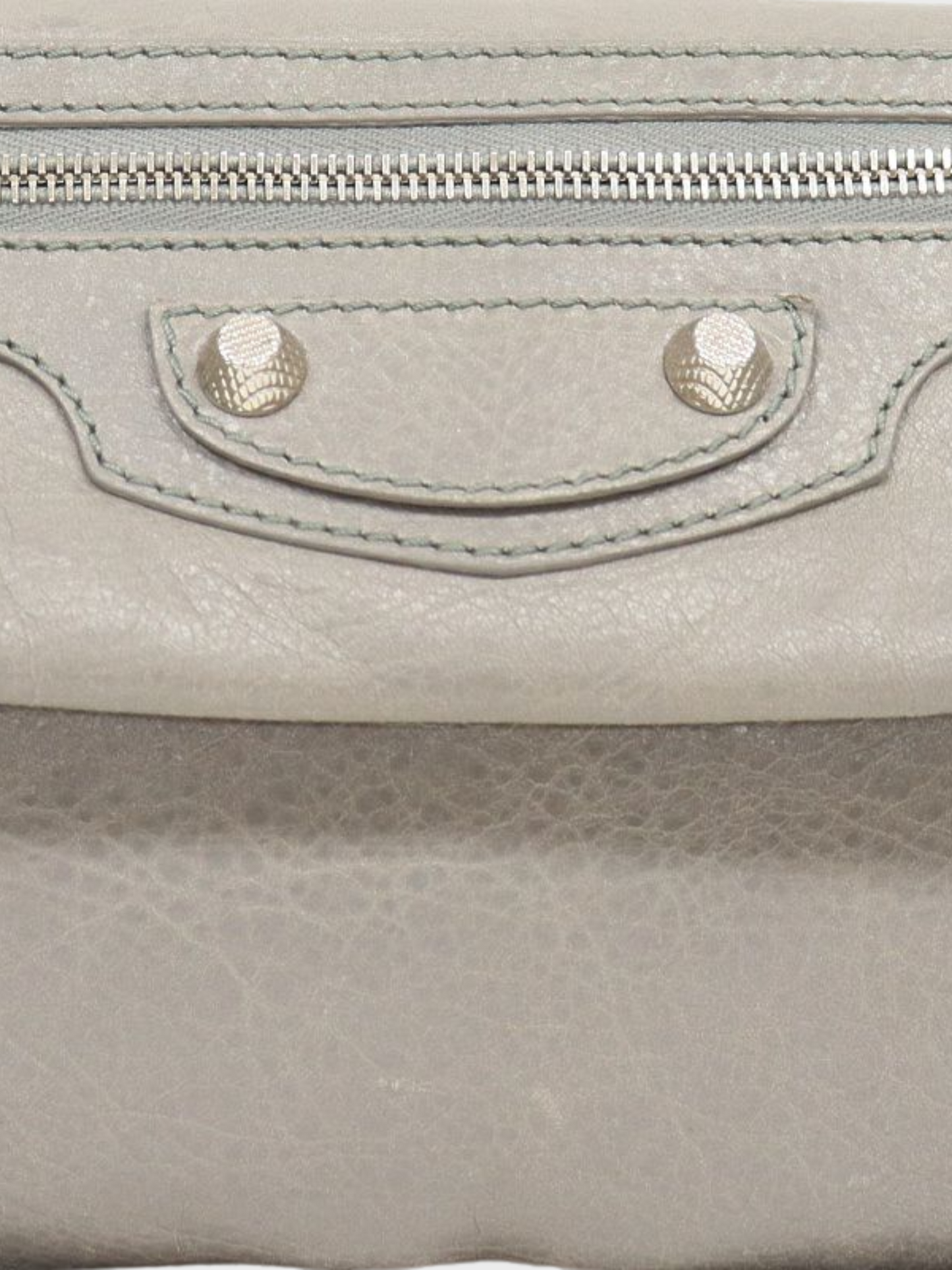Balenciaga 2010s Grey Envelope Shoulder Bag