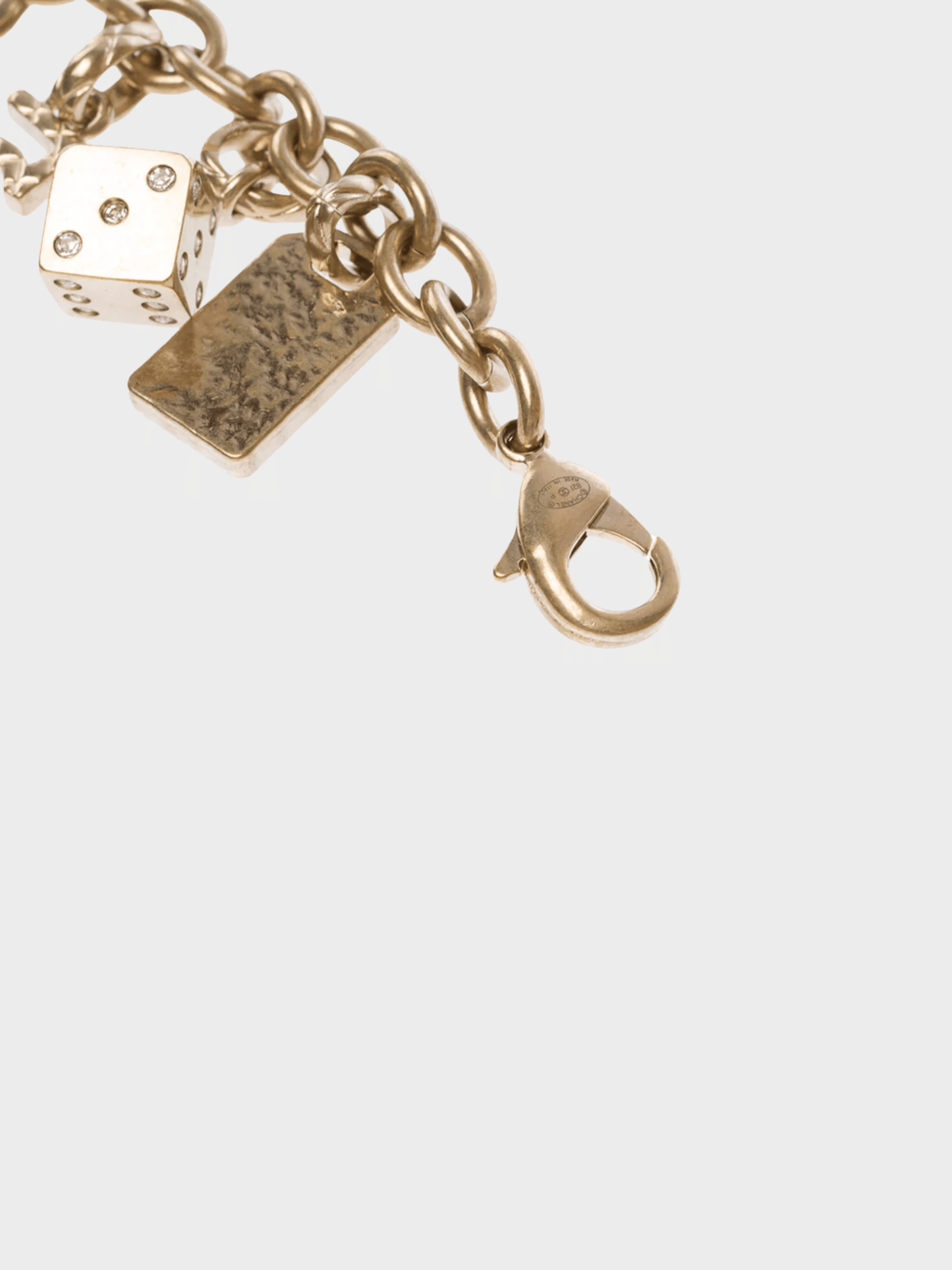 Chanel 2010s Gold Charm Bracelet