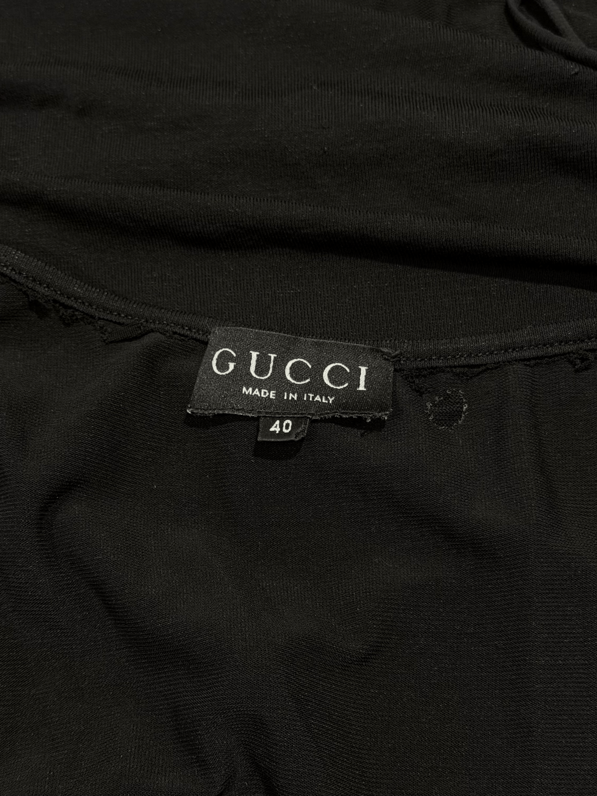 Gucci FW 1998 by Tom Ford Black Bodycon Halter Mini Dress