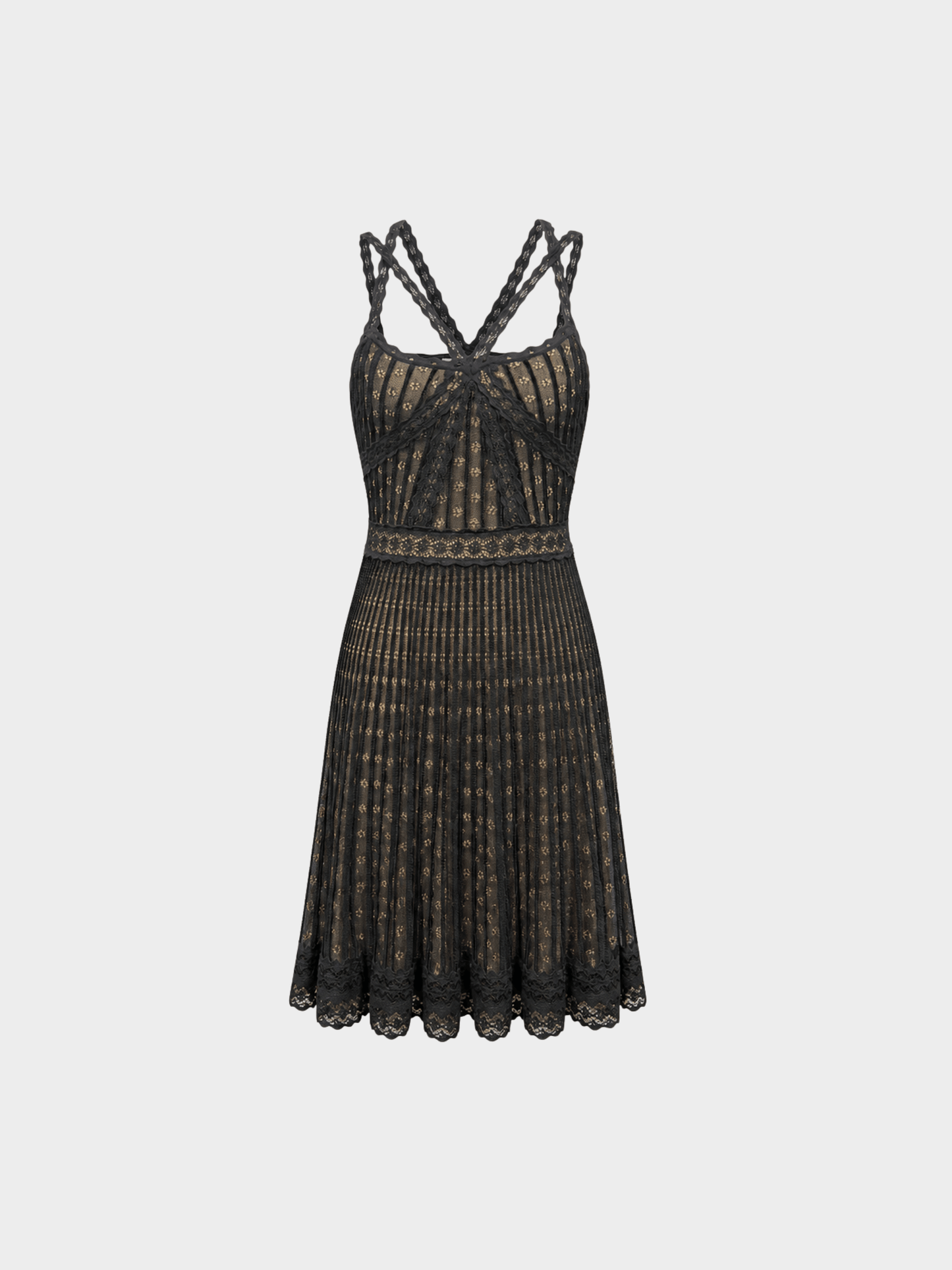 Christian Dior SS 2009 by John Galliano Black Knitwear Dress