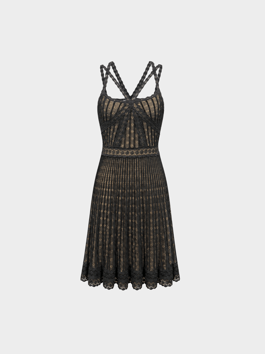 Christian Dior SS 2009 by John Galliano Black Knitwear Dress