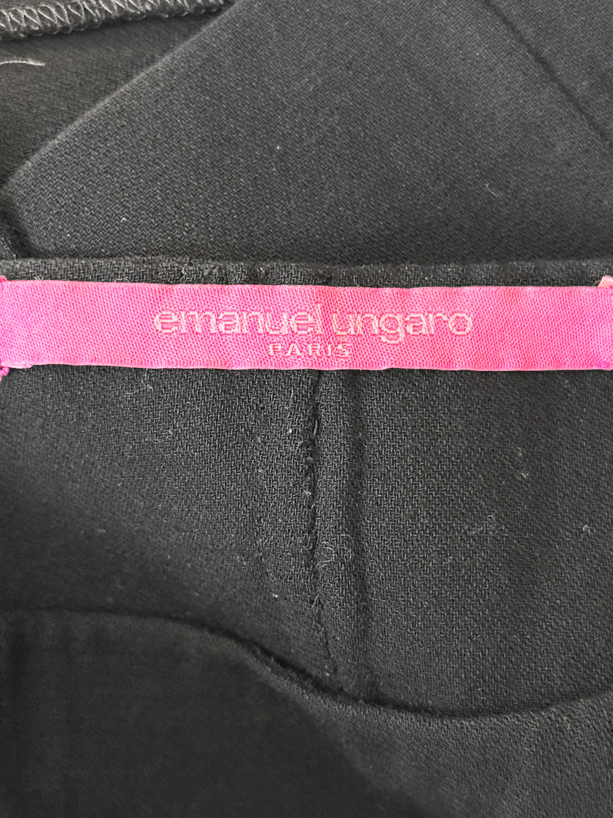 Emanuel Ungaro 2000s Black Pencil Skirt