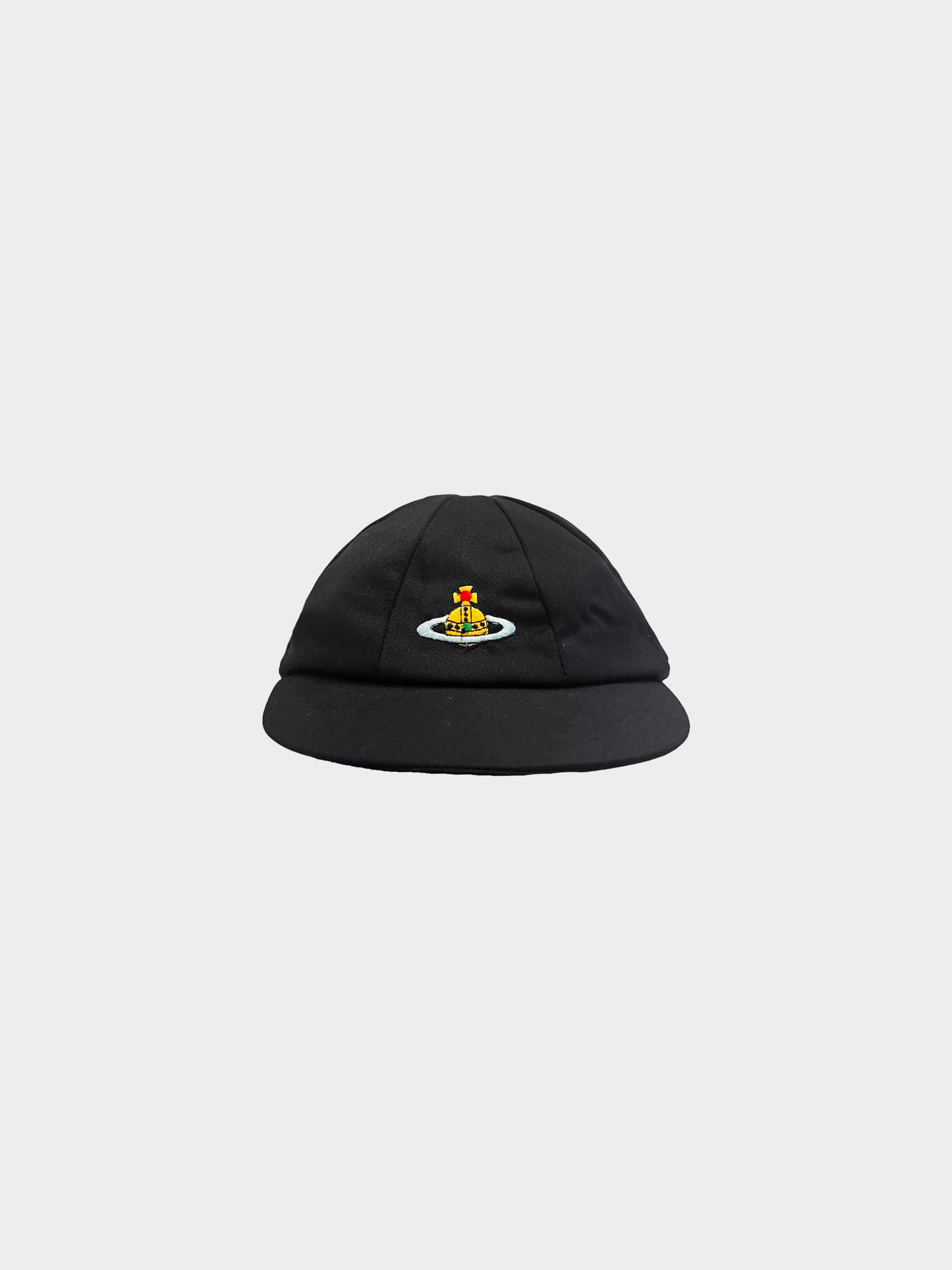 Vivienne Westwood 1990s Black Orb Logo Hat