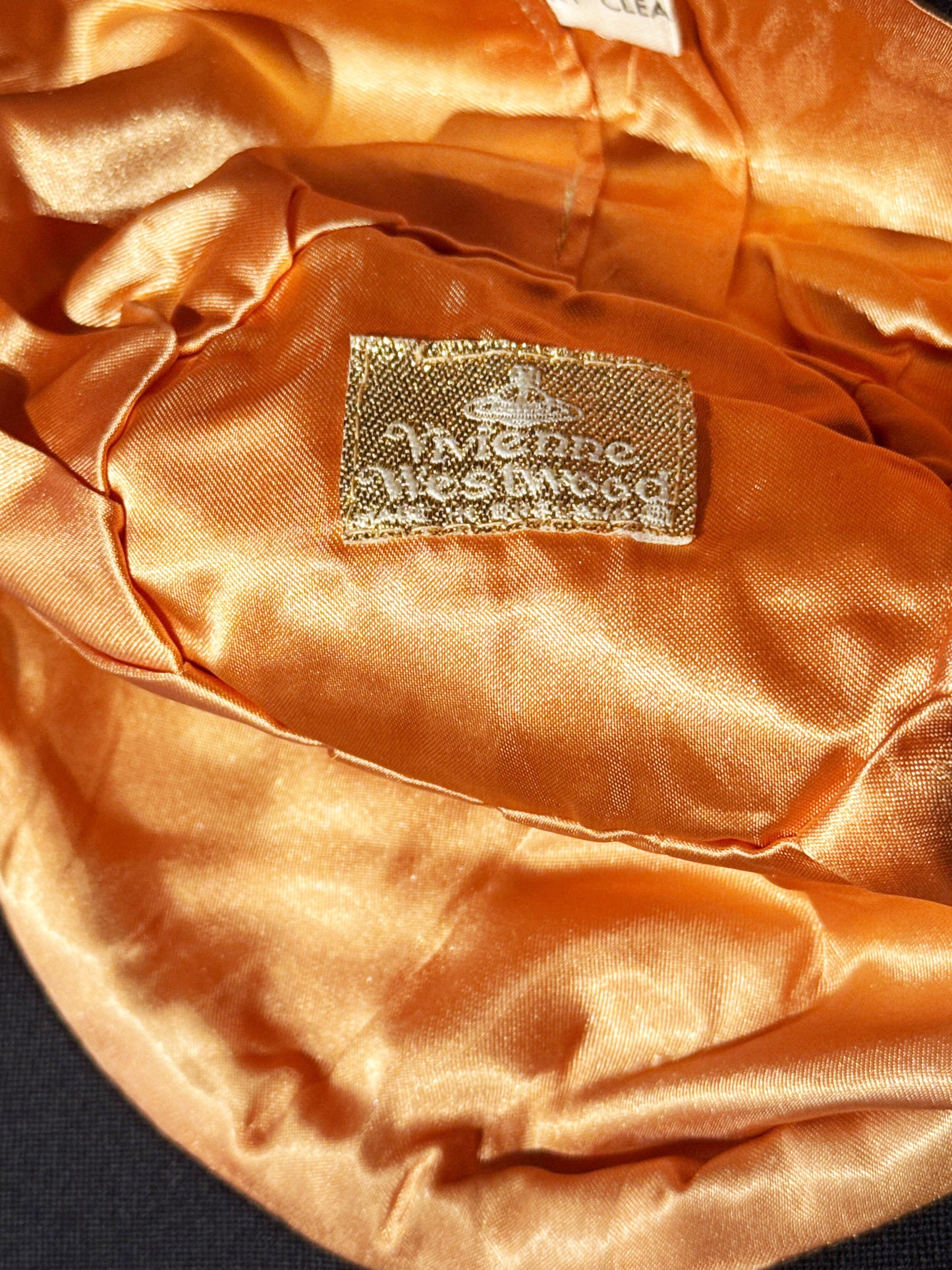 Vivienne Westwood 1990s Black Orb Logo Hat