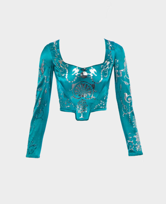 Vivienne Westwood SS 1992 Blue Salon Collection Corset