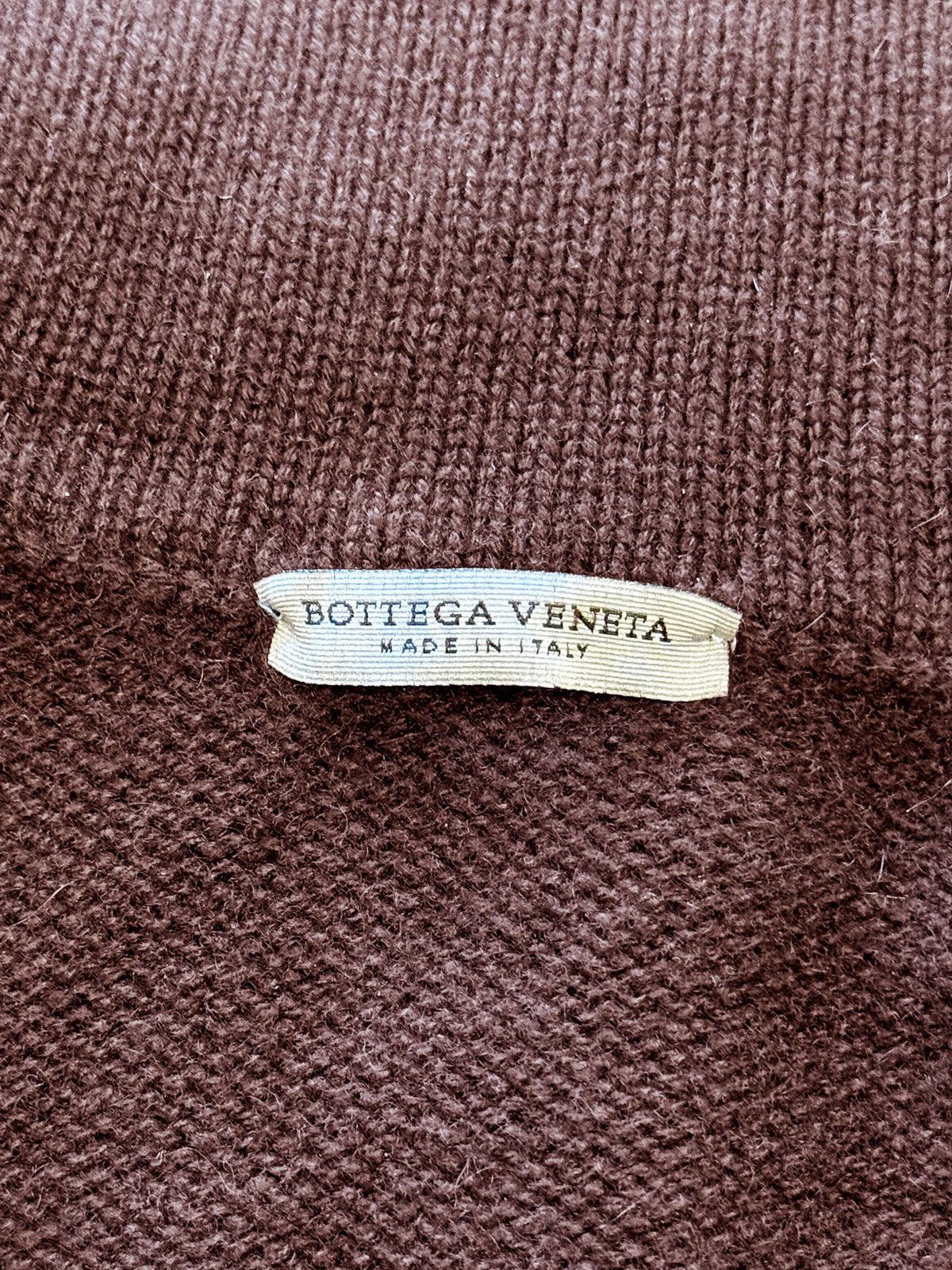Bottega Veneta 2000s Brown Cashmere Cardigan