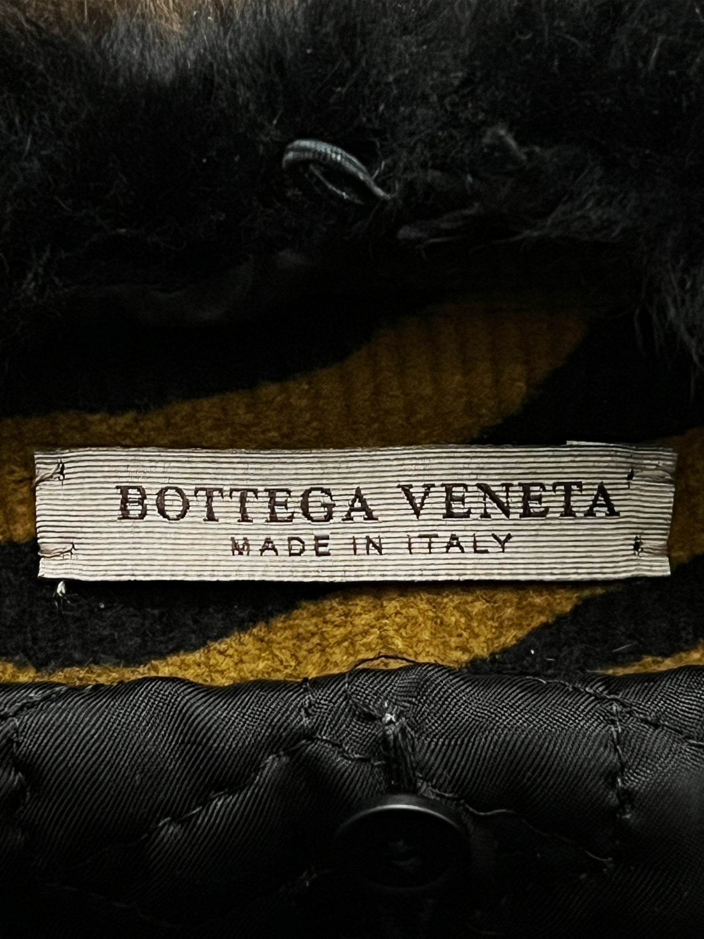 Bottega Veneta FW 2018 Yellow Lamb Shearling Jacket