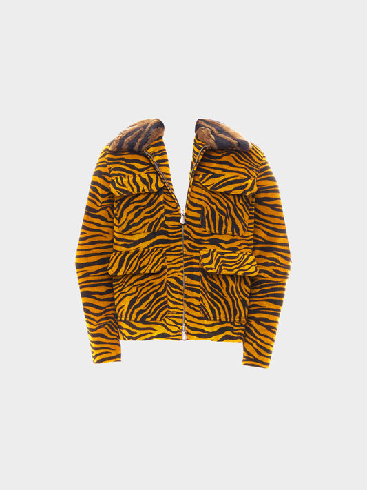 Bottega Veneta FW 2018 Yellow Lamb Shearling Jacket
