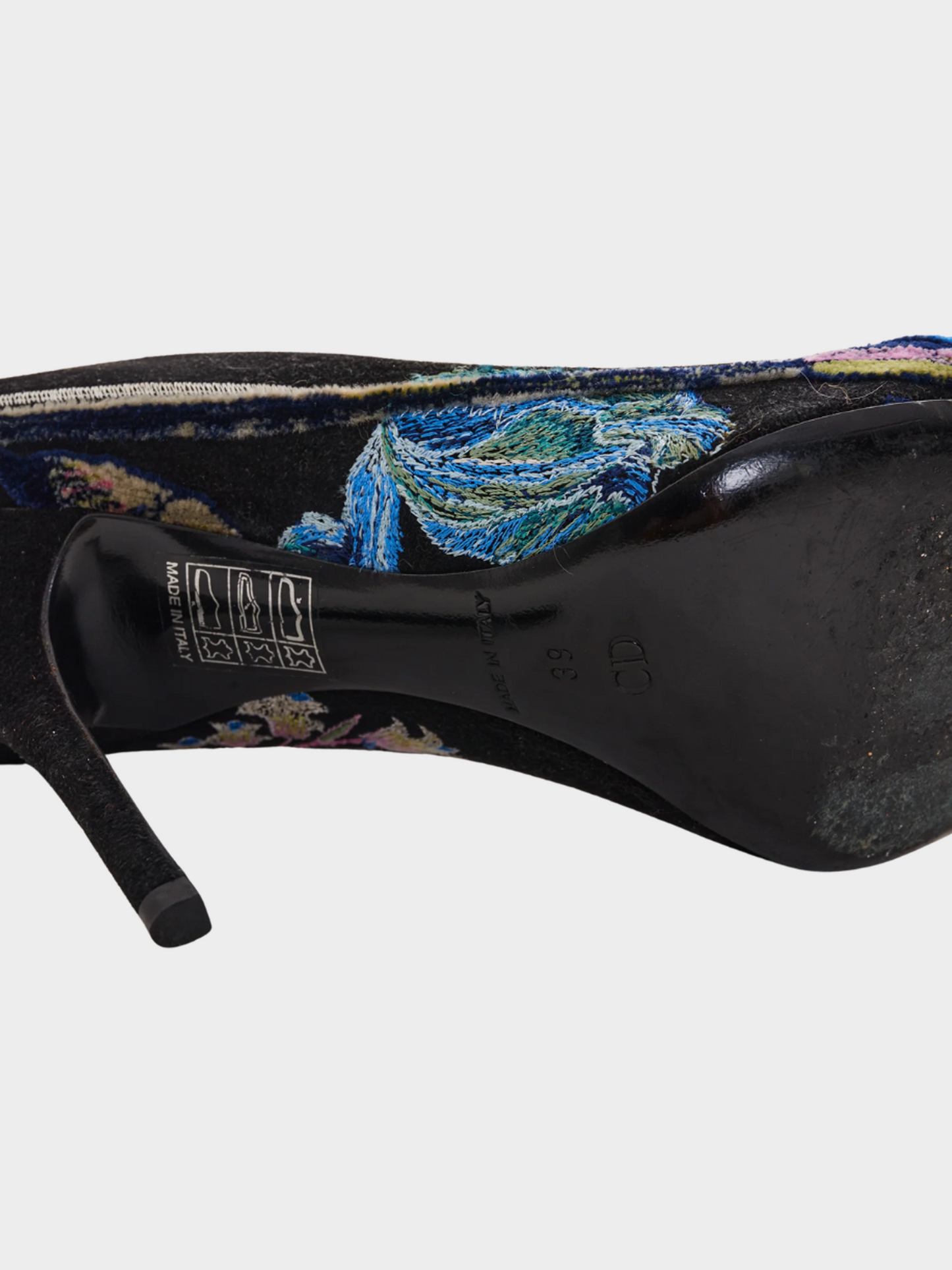 Christian Dior 2010s Declinaison Defile Suede Pumps