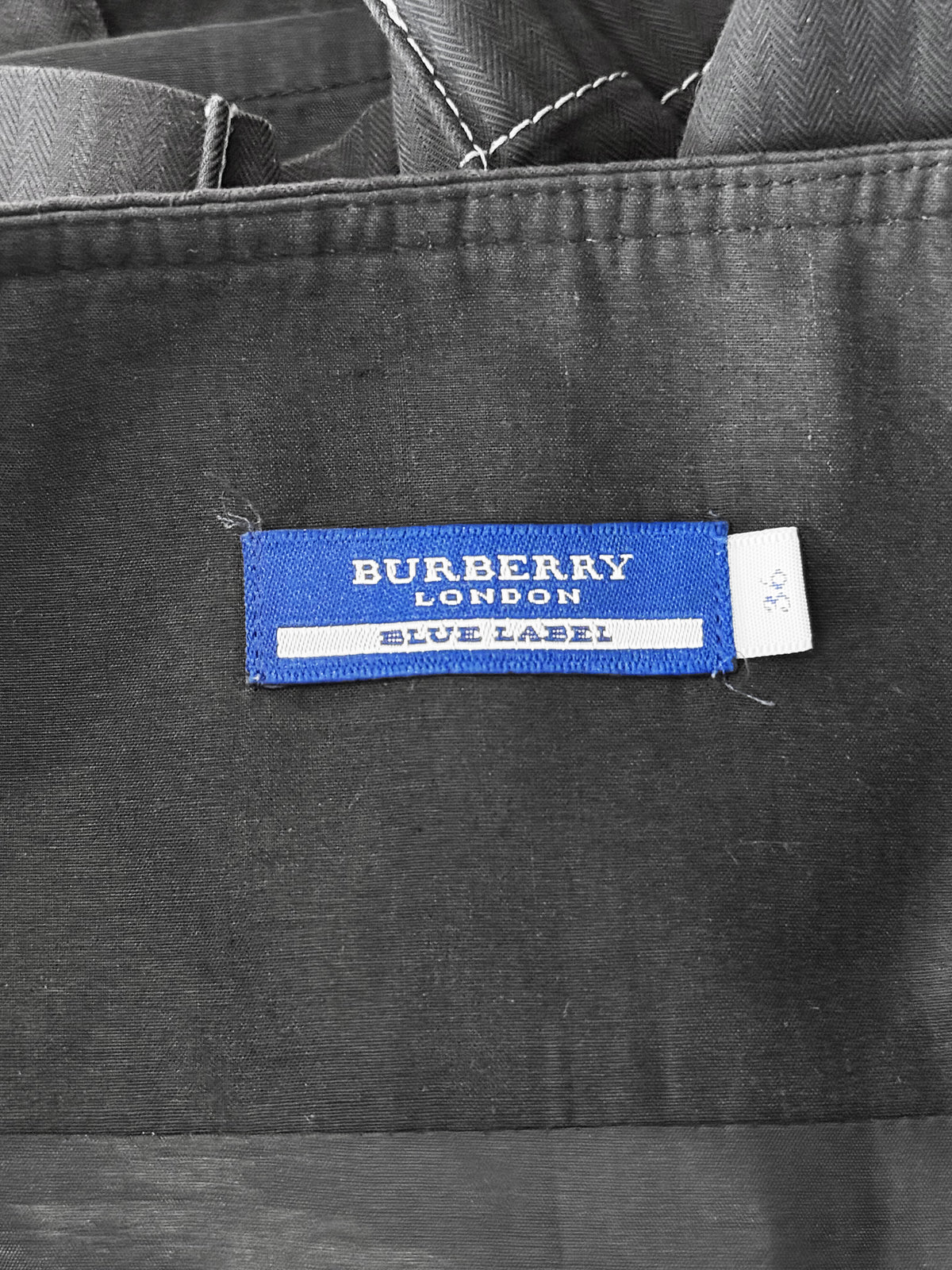 Burberry Blue Label 2000s Black Cotton Pleated Mini Skirt