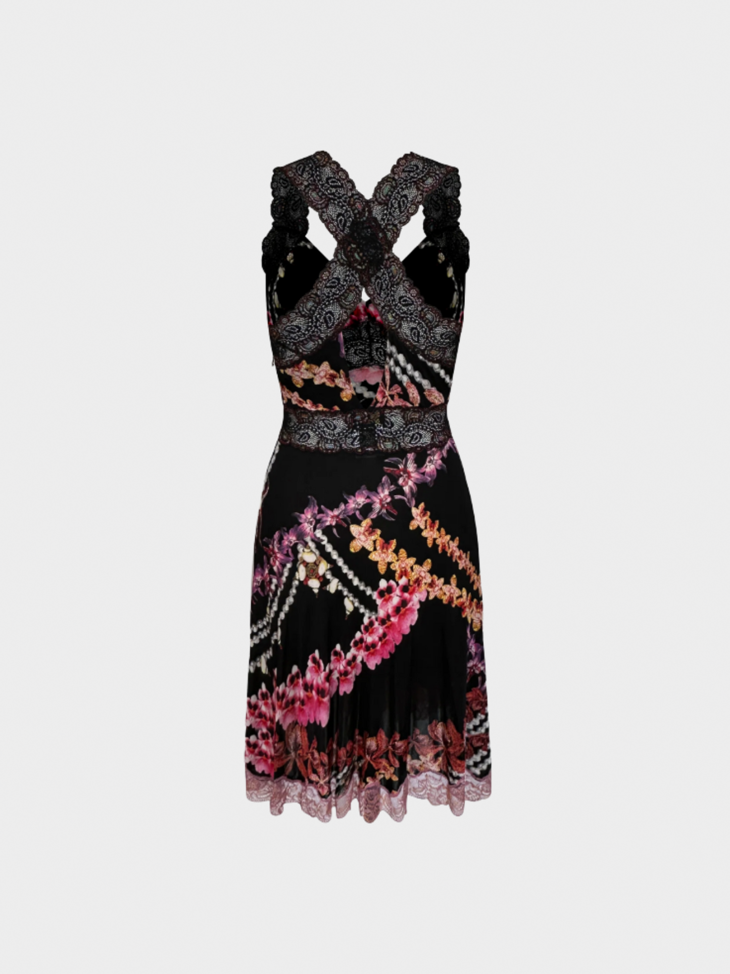 Roberto Cavalli 2000s Black lace dress